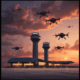 Mystery drone swarms flying near airport and military facilities during coordinated security incident
