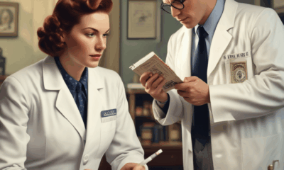 Vintage cigarette health advertisement contrasted with modern doctor reviewing medical facts proven wrong over time