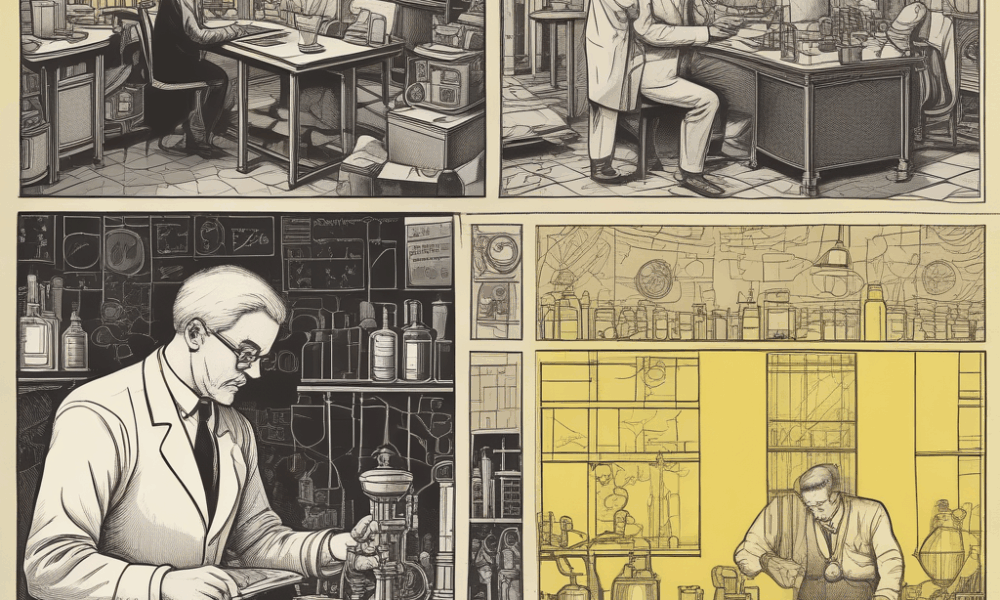 Historical moments of accidental inventions including Fleming's penicillin discovery and melted chocolate leading to microwave