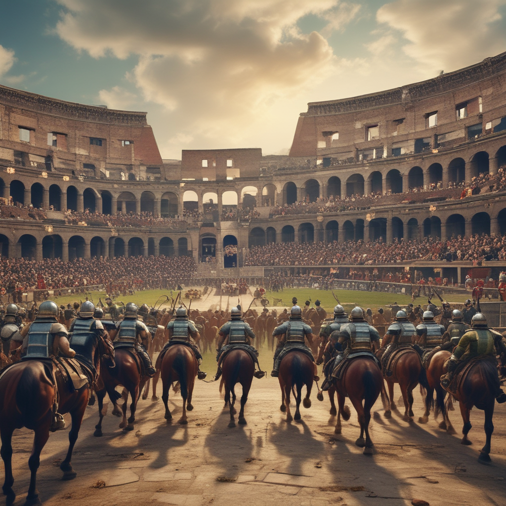 Historical rivalries from Roman chariot racing to modern college football showing legendary competitions through time