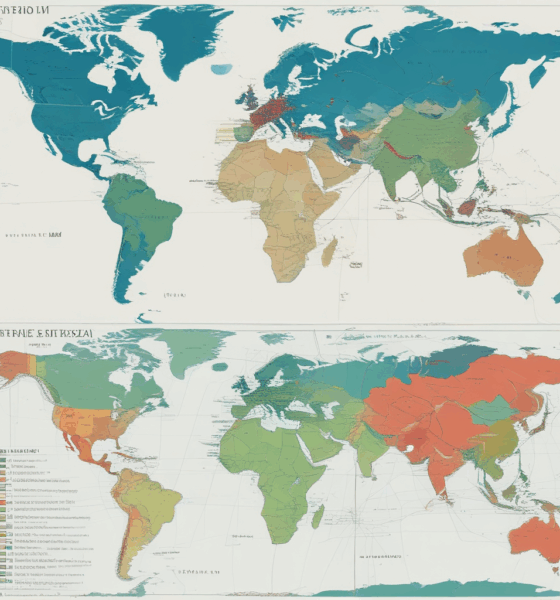 World map showing deglobalization shift from global trade networks to regional economic blocs and supply chain reshoring