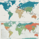 World map showing deglobalization shift from global trade networks to regional economic blocs and supply chain reshoring