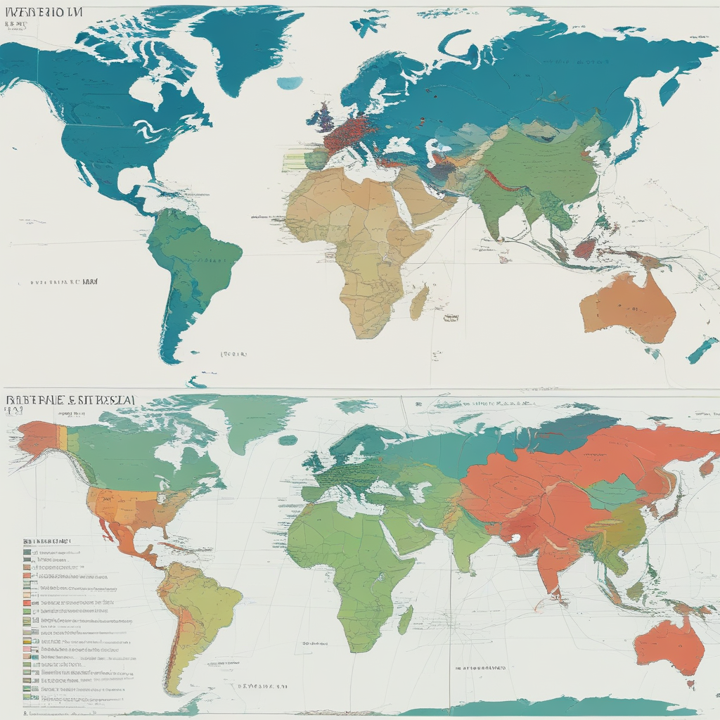 World map showing deglobalization shift from global trade networks to regional economic blocs and supply chain reshoring