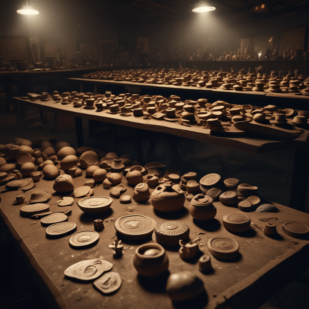 Ancient cultural artifacts showing stolen treasures in 6 billion dollar trafficking network