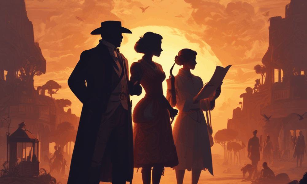 Silhouettes representing anonymous historical figures who changed civilization without recognition