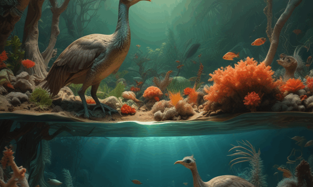 Lyrebird in forest demonstrating extraordinary animal mimicry sound reproduction abilities