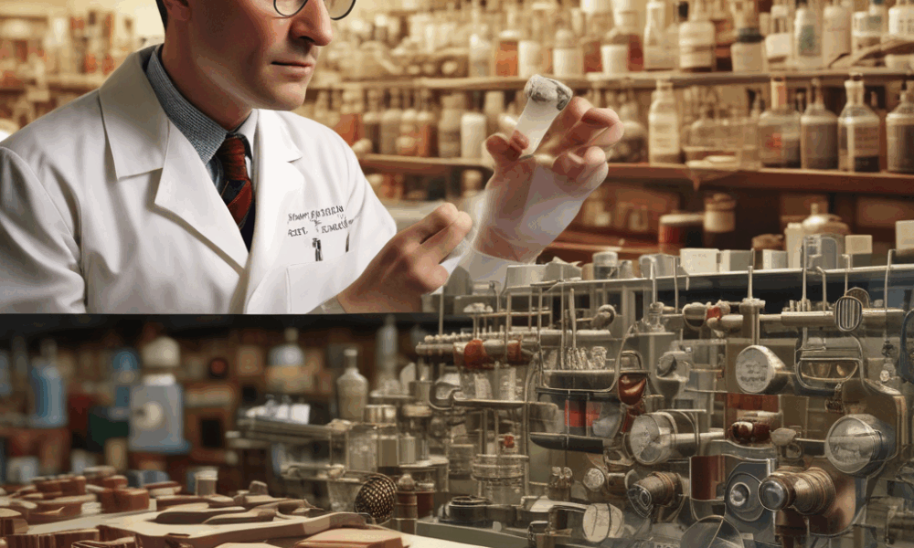 Scientist in laboratory representing accidental inventions and serendipitous discoveries