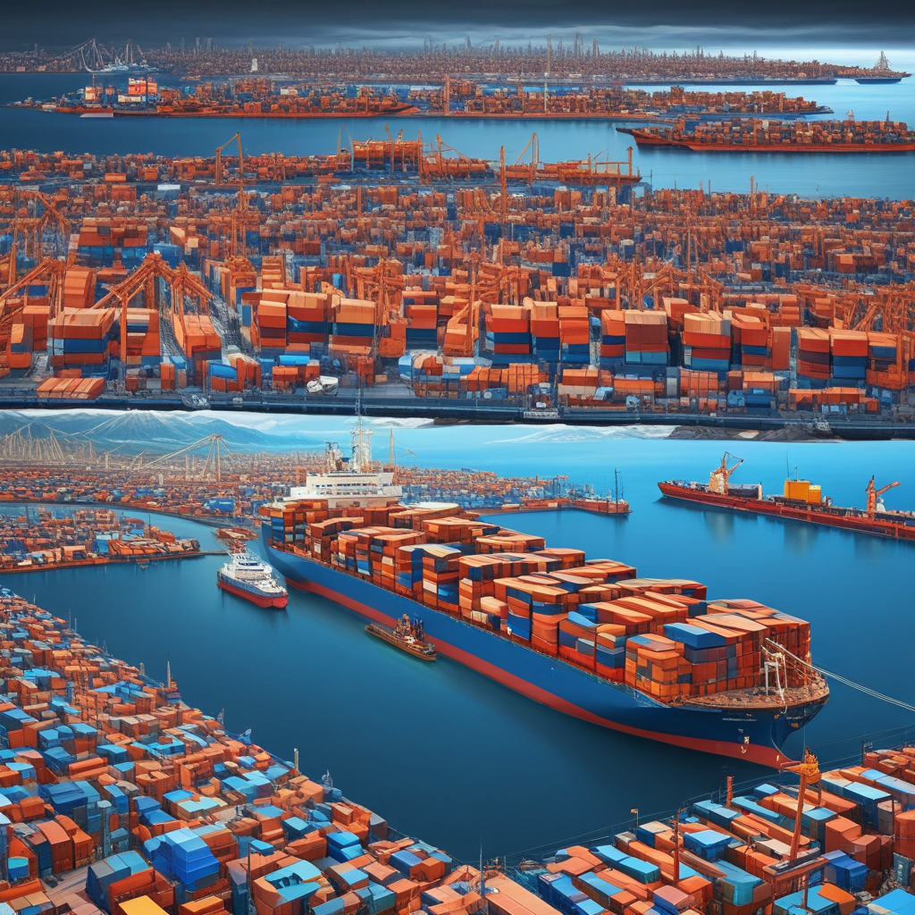 Visual comparison of global trade integration versus deglobalization showing shipping