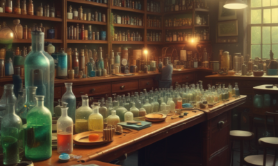 Alexander Fleming's laboratory showing accidental inventions discovery of penicillin mold