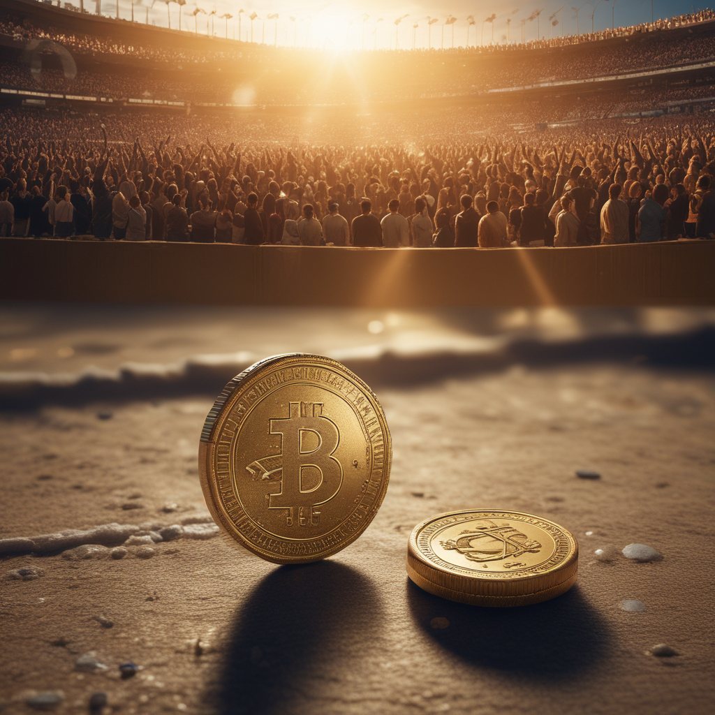 Statistical improbabilities visualization showing coin flip odds and large crowd