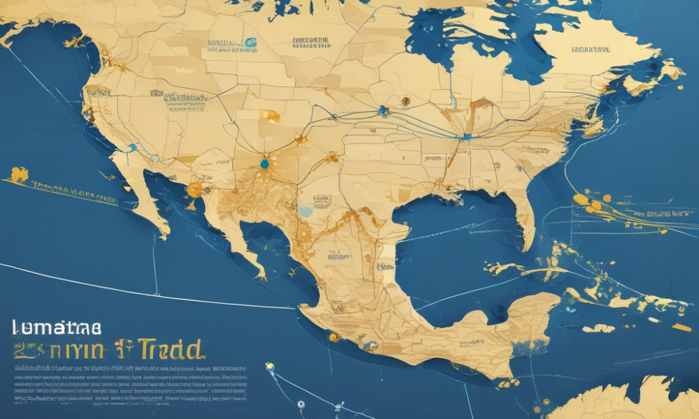 Global trade patterns visualization showing South-South commerce routes worth $35