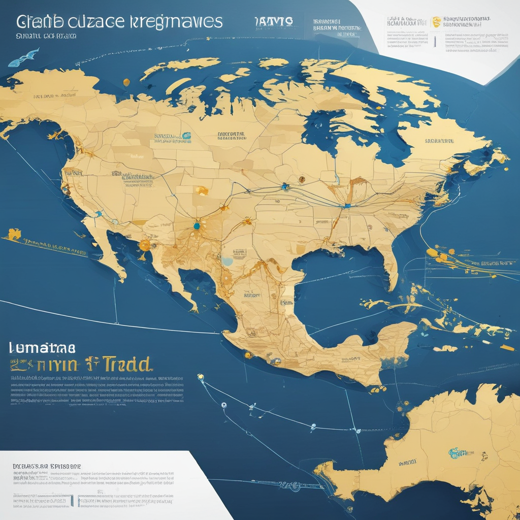 Global trade patterns visualization showing South-South commerce routes worth $35