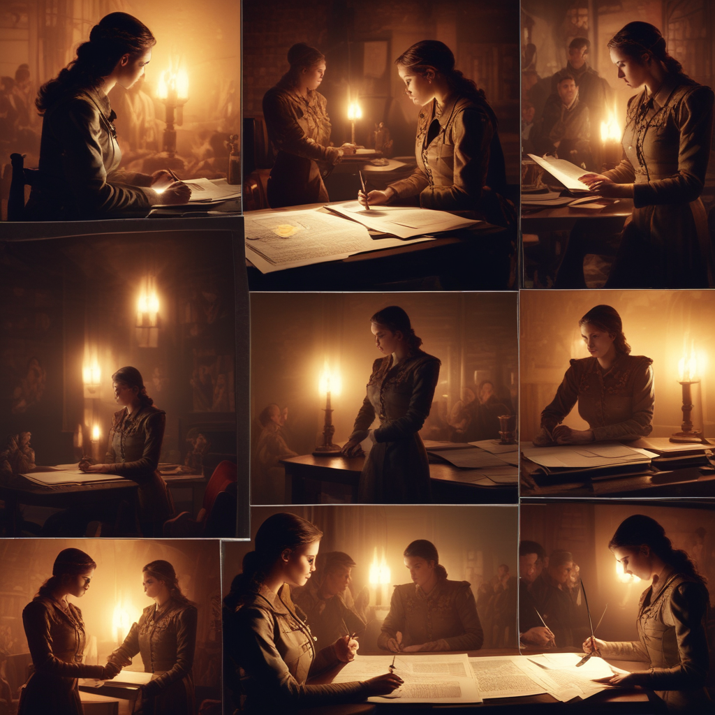 Historical montage of female military strategists from ancient times to