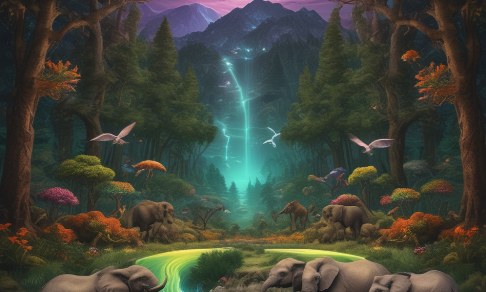 Animal ultrasonic communication frequencies visualization showing hidden sound waves from