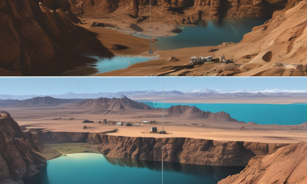 Satellite monitoring groundwater depletion crisis from space showing underground aquifer