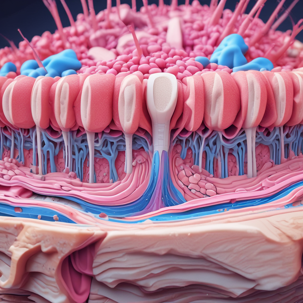 Muscle fiber cross-section showing myonuclei cellular structures - muscle memory