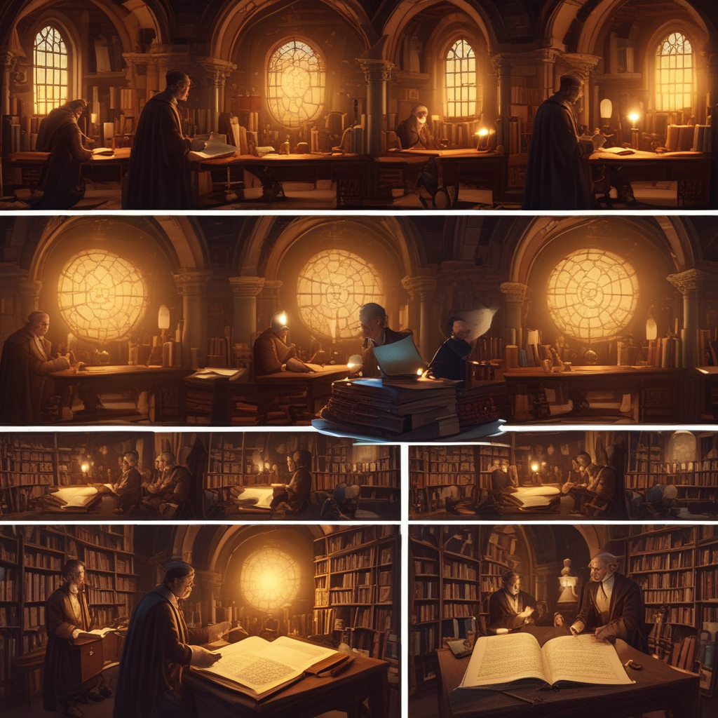 Medieval scholar studying spherical earth astronomy contrasted with Victorian writer