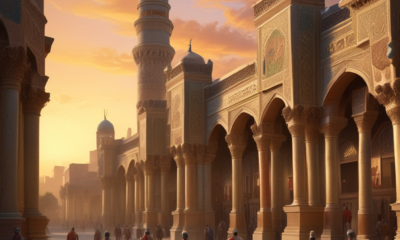 Ancient Persian administrative complex showing satrapy system governance under Cyrus