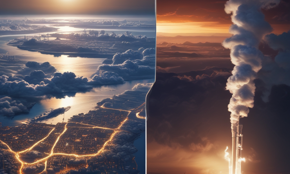 Earth surrounded by reflective particles for unconventional climate solutions with