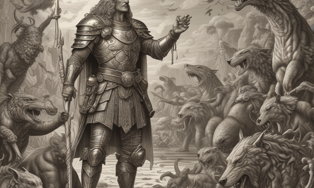 Historical leaders defeated by animals - powerful ruler overwhelmed by