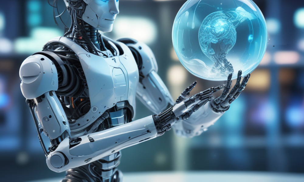 Advanced humanoid robot with artificial skin and tactile sensors demonstrating