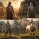 Joan of Arc transformation from peasant to military commander showing