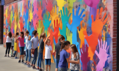 Interactive street art psychology in action - diverse community members