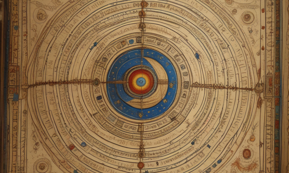 Medieval illuminated manuscript showing spherical Earth diagrams debunking flat earth