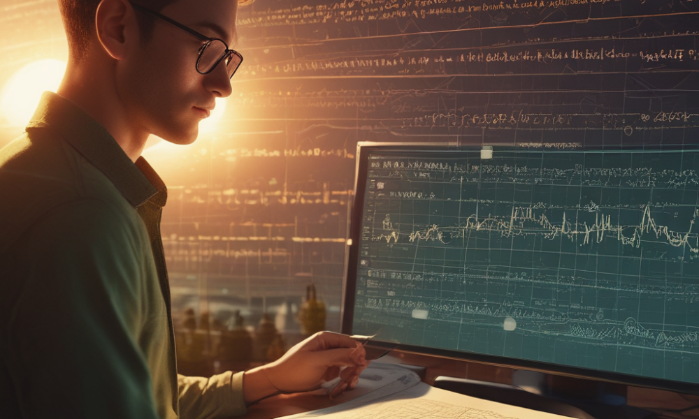 Rare 5-leaf clover and mathematical probability formulas showing statistical impossibilities
