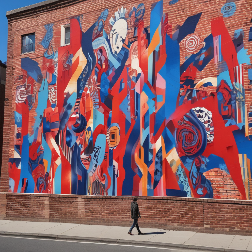 Street Art Psychology Visual Impact on Urban Viewers | Fact&Fun Person stopping to view colorful street art mural demonstrating street