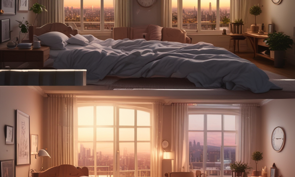 Circadian eating concept showing nighttime fasting and morning meals for