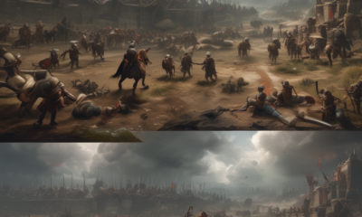 Medieval battlefield showing realistic chaos versus video games historical myths