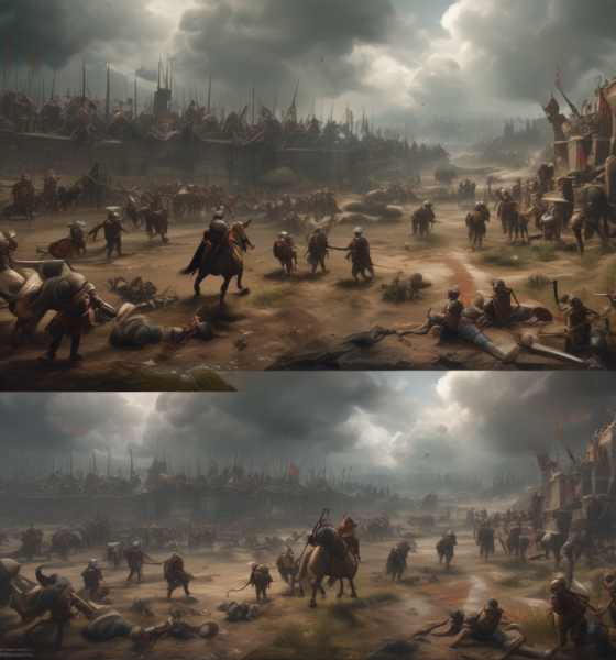 Medieval battlefield showing realistic chaos versus video games historical myths
