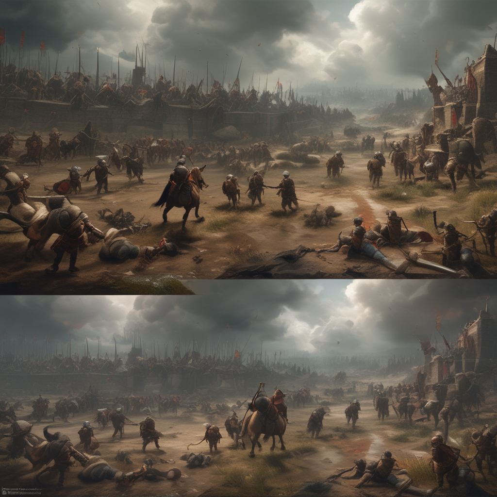 Medieval battlefield showing realistic chaos versus video games historical myths