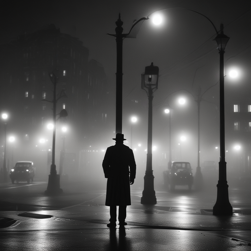 Cold War Spy During Secret Mission | Fact&Fun Cold War espionage spy in trench coat under street lamp