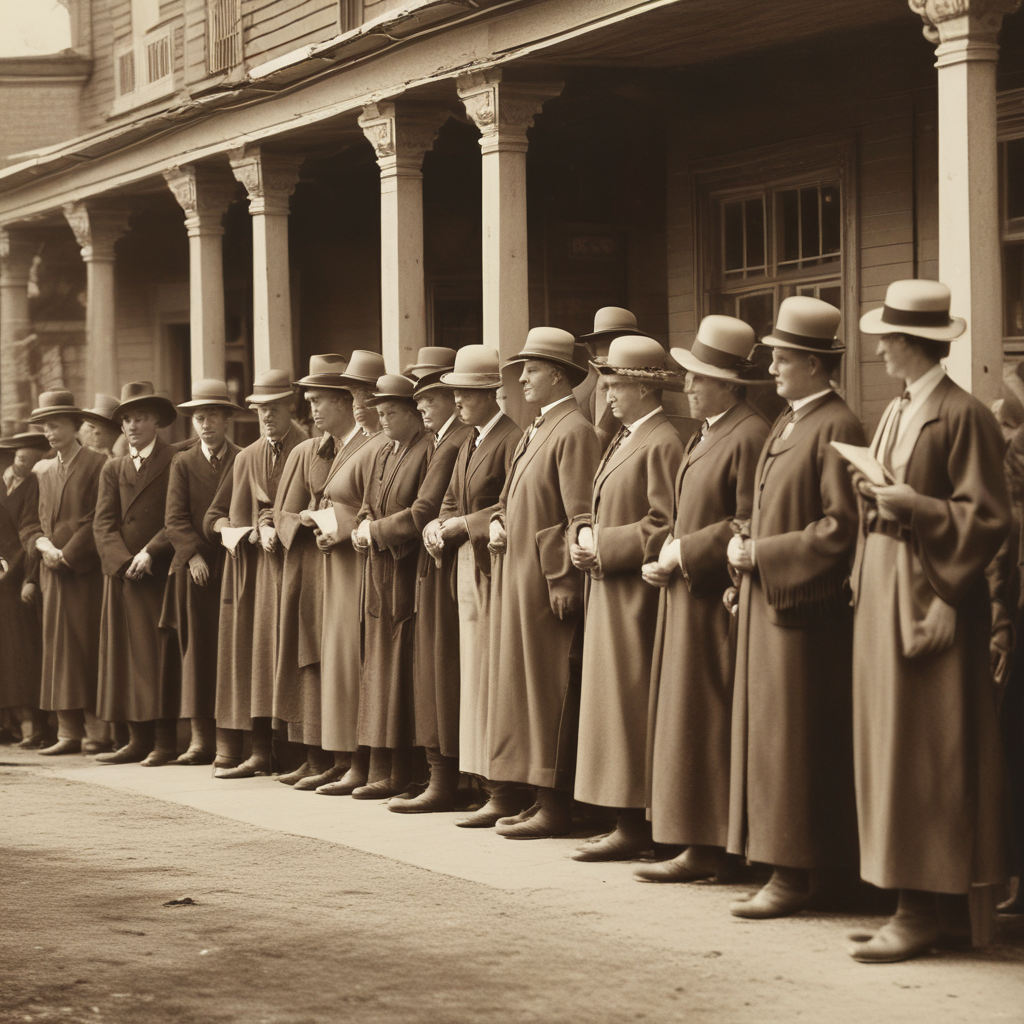 Progressive Era Voters Using Democratic Reforms | Fact&Fun Early 1900s American voters participating in democratic reforms created by