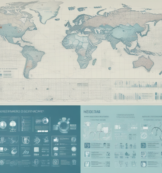 Global healthcare inequality comparison showing modern hospital versus basic clinic